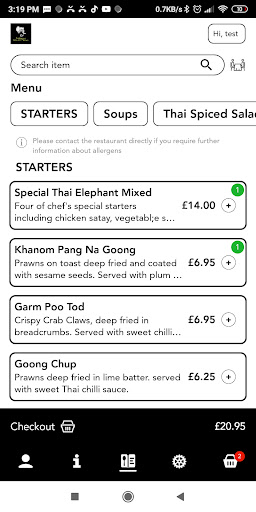 Thai Elephant Restaurant Screen 2