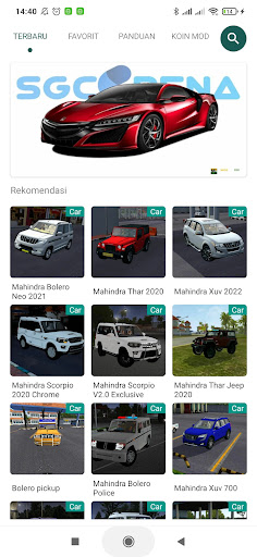 Mod Bussid Mahindra Car