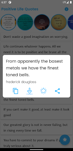 Positive Life Quote and Saying Screen 3