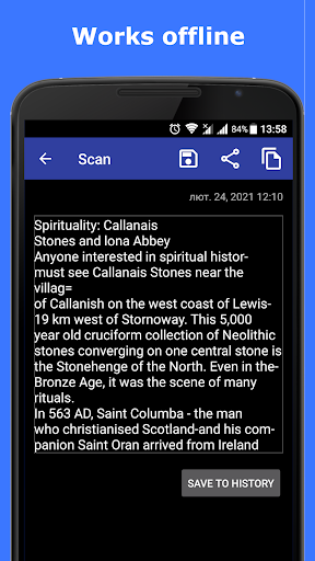 OCR Text Scanner Screen 3