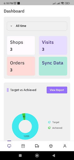 Consus Sale Person Order App Screen 2