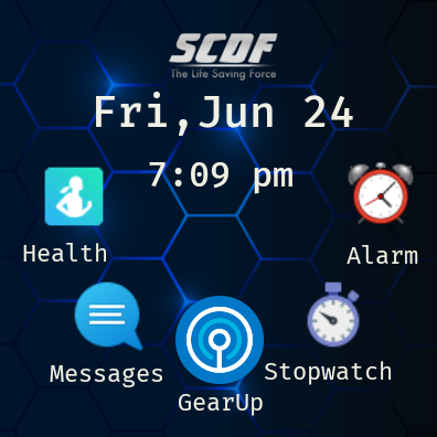 SCDF Watch Face Screen 3
