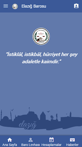 Android application Elazığ Barosu screenshort
