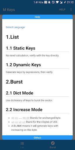 M Keys [ACR122U] - Mifare Keys 1