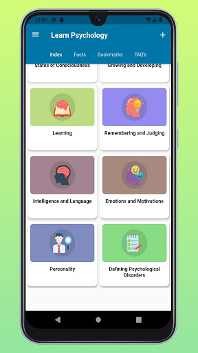 Screenshot of Learn Psychology Offline Book