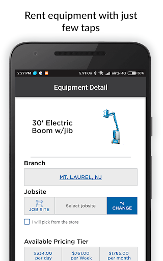 Equipment Depot - Rentals Screen 3