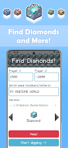 Find Diamonds for Mine & craft 1.1.22 Mod/Apk(unlimited money)download 1