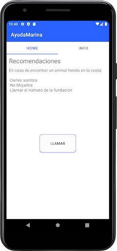 Android application AyudaMarina Argentina screenshort