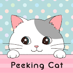 Cover Image of Télécharger Cute Wallpaper Peeking Cat Theme 1.0.0 APK