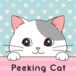 Imagem do ícone Peeking Cat Theme +HOME