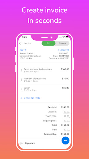Screenshot of Invoice Maker - Simple Invoice
