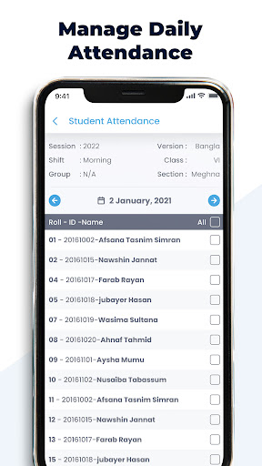 Android application BAFSD screenshort