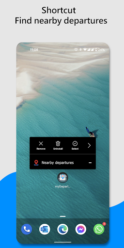 Transit timetable widgets Screen 3