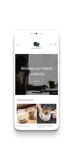 Android application Cups Delight screenshort