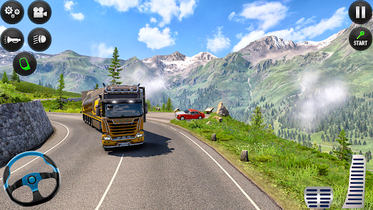 Euro Truck Simulator driving  screenshots 2