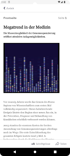 Finanz und Wirtschaft E-Paper Screen 2