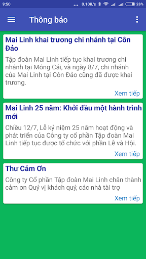 Mai Linh Driver Care Screen 3