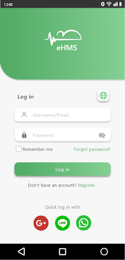Android application eHMS Beta screenshort
