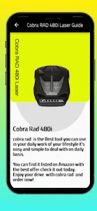 Cobra RAD 480i Laser Guide
