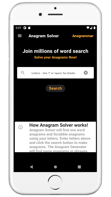 Anagram Solver - 1.0.0 - (Android)