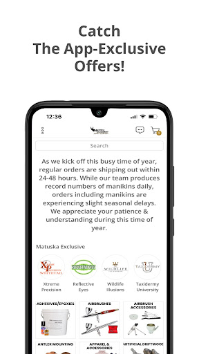 Android application Matuska Taxidermy screenshort