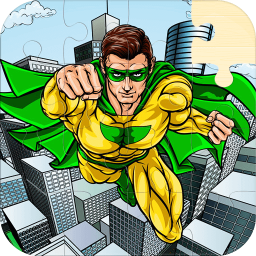 Kids Superhero Puzzles logo
