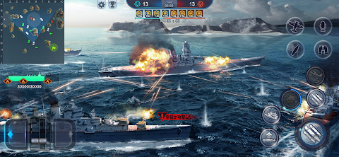 戦艦の対立 - King of Warship 10v10のおすすめ画像2