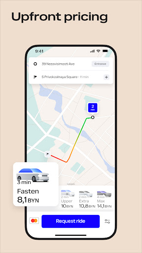 Fasten BY: Taxi and Rides Screenshot 3 - AppWisp.com