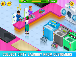 Laundry Shop Washing Game