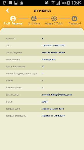 E-Absensi KASN Screen 3