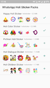 Holi Stickers - WAStickers