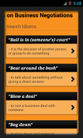 screenshot of Idioms & Phrases with Meaning