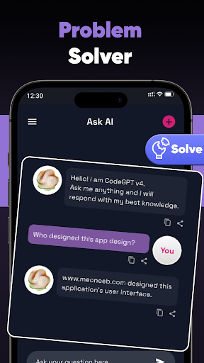 Code AI : AI Code Writer Screenshot 4 - AppWisp.com