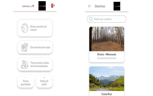 TOURIST ROAD GUIDES Screen 3