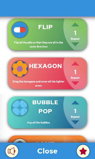 Android application Repetitive Actions Games screenshort