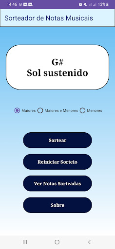 Sorteador de Notas Musicais Screen 3
