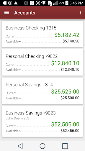 Android application Clinton Bank Mobile App screenshort