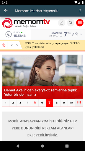 Android application Memom TV screenshort