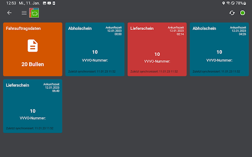 Android application VOffice Digital Tour Spedition screenshort