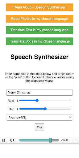 Android application Read Aloud For Me - Docs Photo screenshort