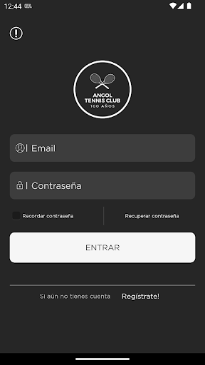 Android application Angol Tennis Club screenshort