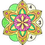 mandala coloring book & flower color by number Apk