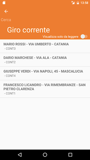 Meters Manager per Libra srl Screen 3