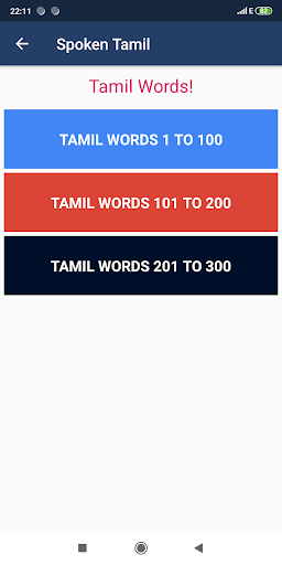 Spoken Tamil through English Screen 2
