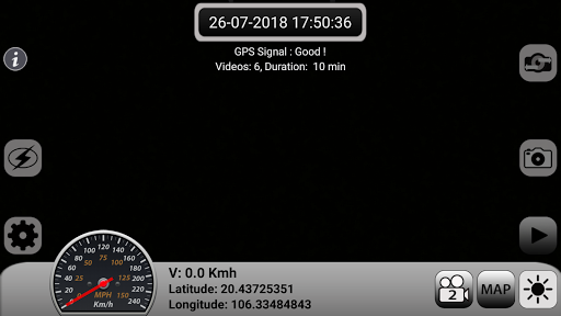 Android application Dashcam Pro2 screenshort