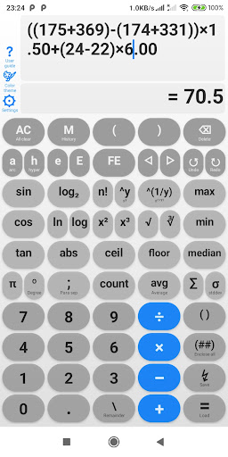 Yes Calculator Screen 2