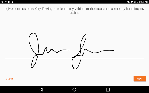 Android application TrackerSign screenshort