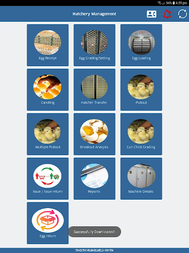 Suguna Hatchery Management Screen 2