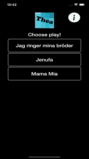 Android application Thea screenshort