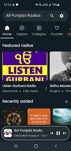 Android application All Punjabi Radios screenshort